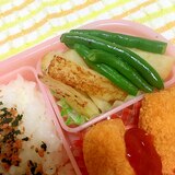 長芋といんげんのバター醤油炒め